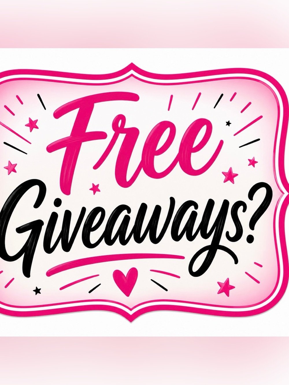 Free Giveaway No purchase Required